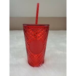 Starbucks 2021 Holiday Christmas Jeweled Cold Tumbler RED 16oz Grande New